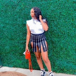 Multi Zipper Skirt